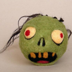 Severed zombie head